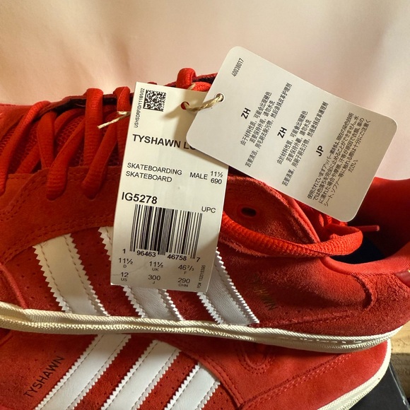 Size 12 - Adidas Tyshawn remastered Better scarlet - Picture 2 of 9
